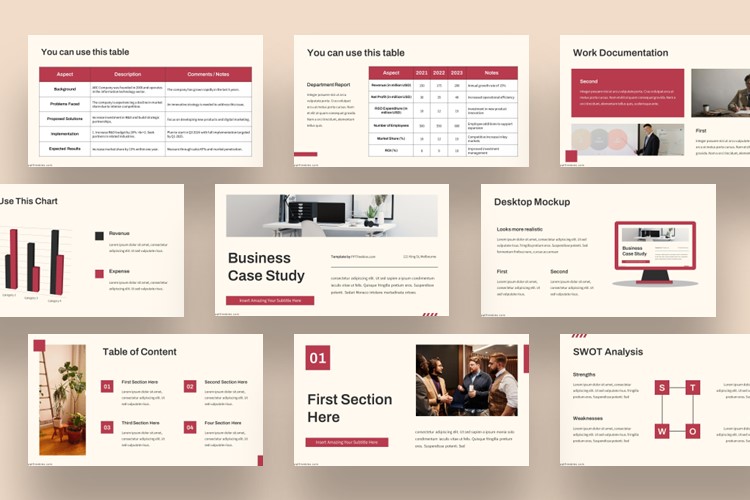 Case Study PowerPoint Template
