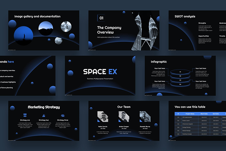 Outer Space Powerpoint Template