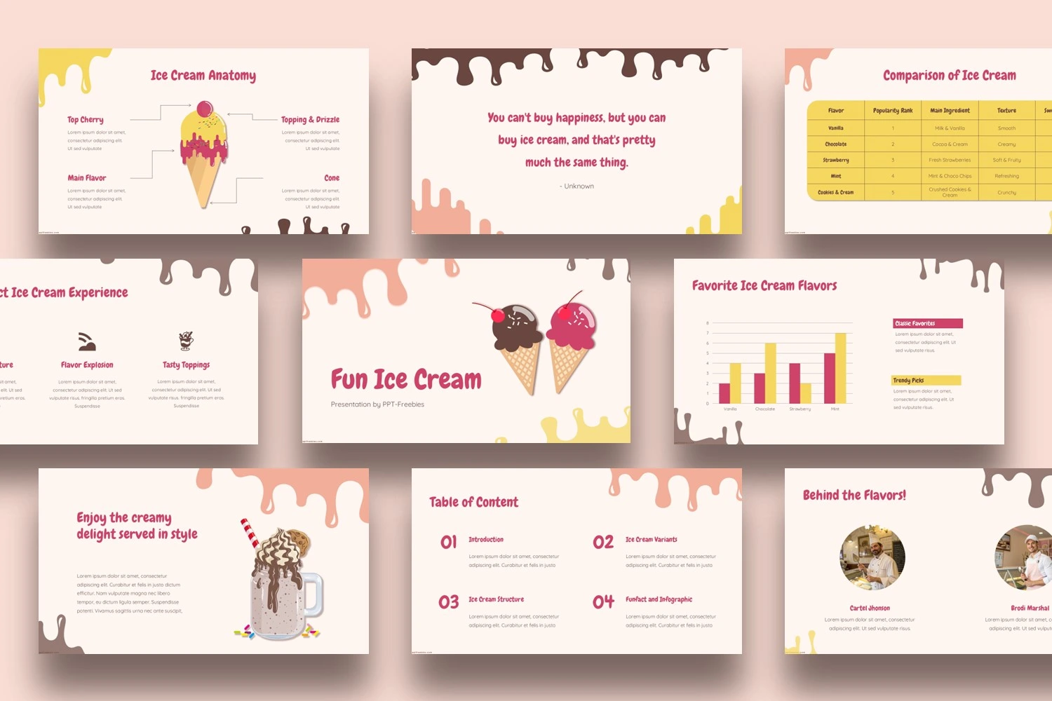 Ice Cream powerpoint template