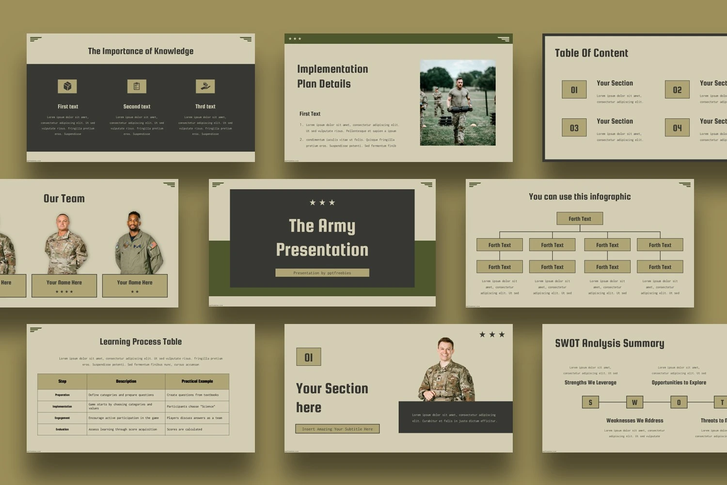 Army PowerPoint Template