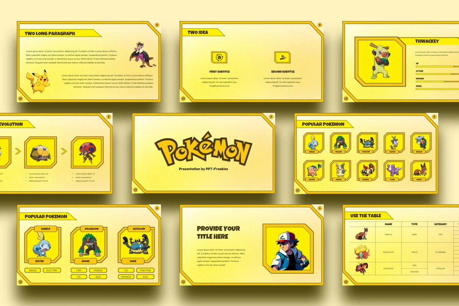 pokemon powerpoint template