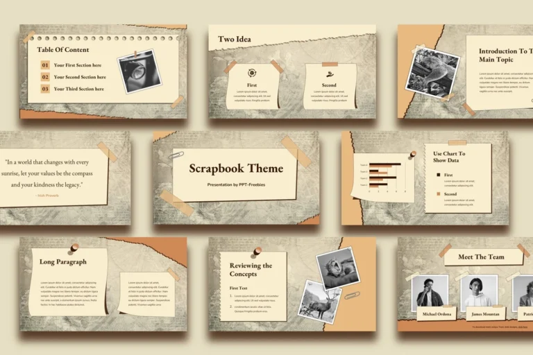 Scrapbook PowerPoint Template