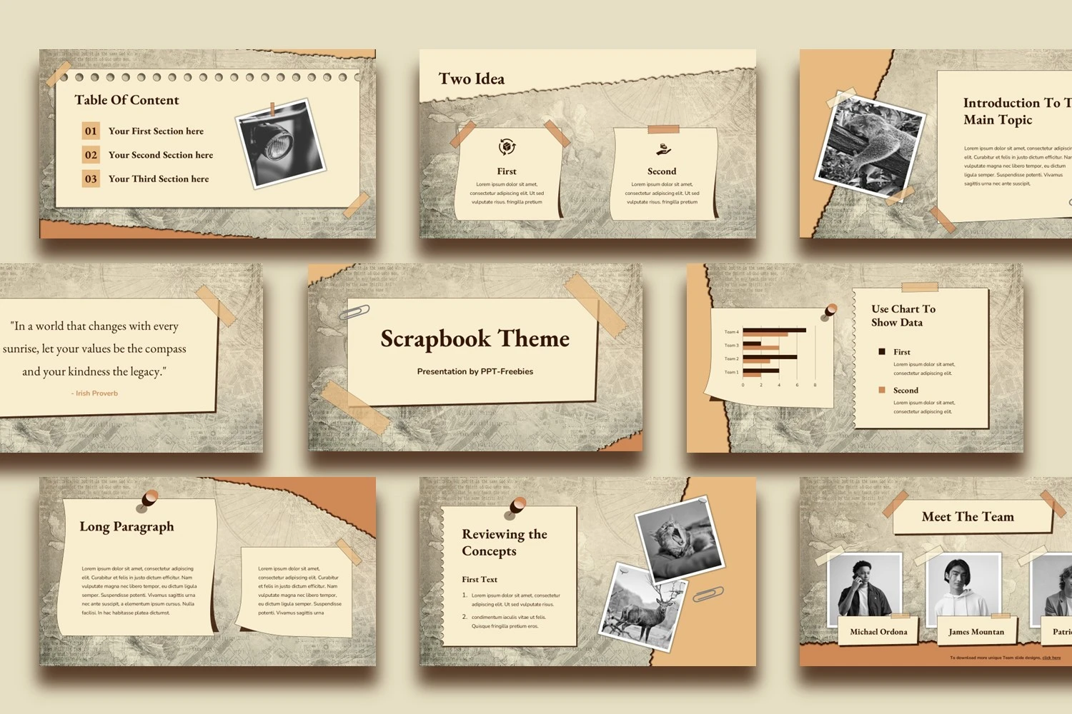 Scrapbook PowerPoint Template