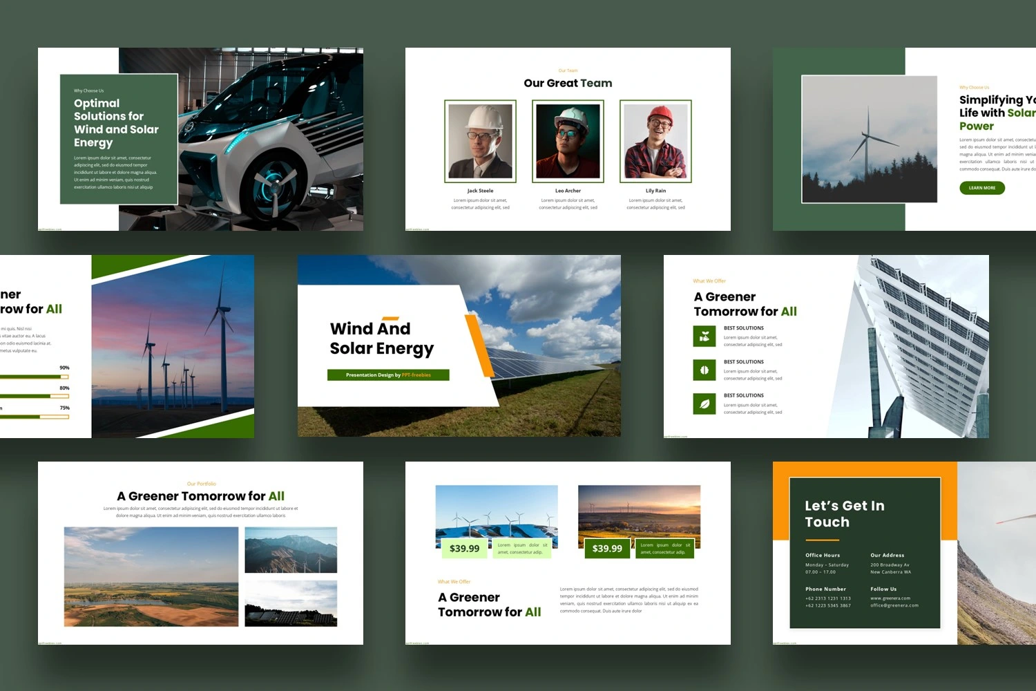 wind turbine powerpoint template