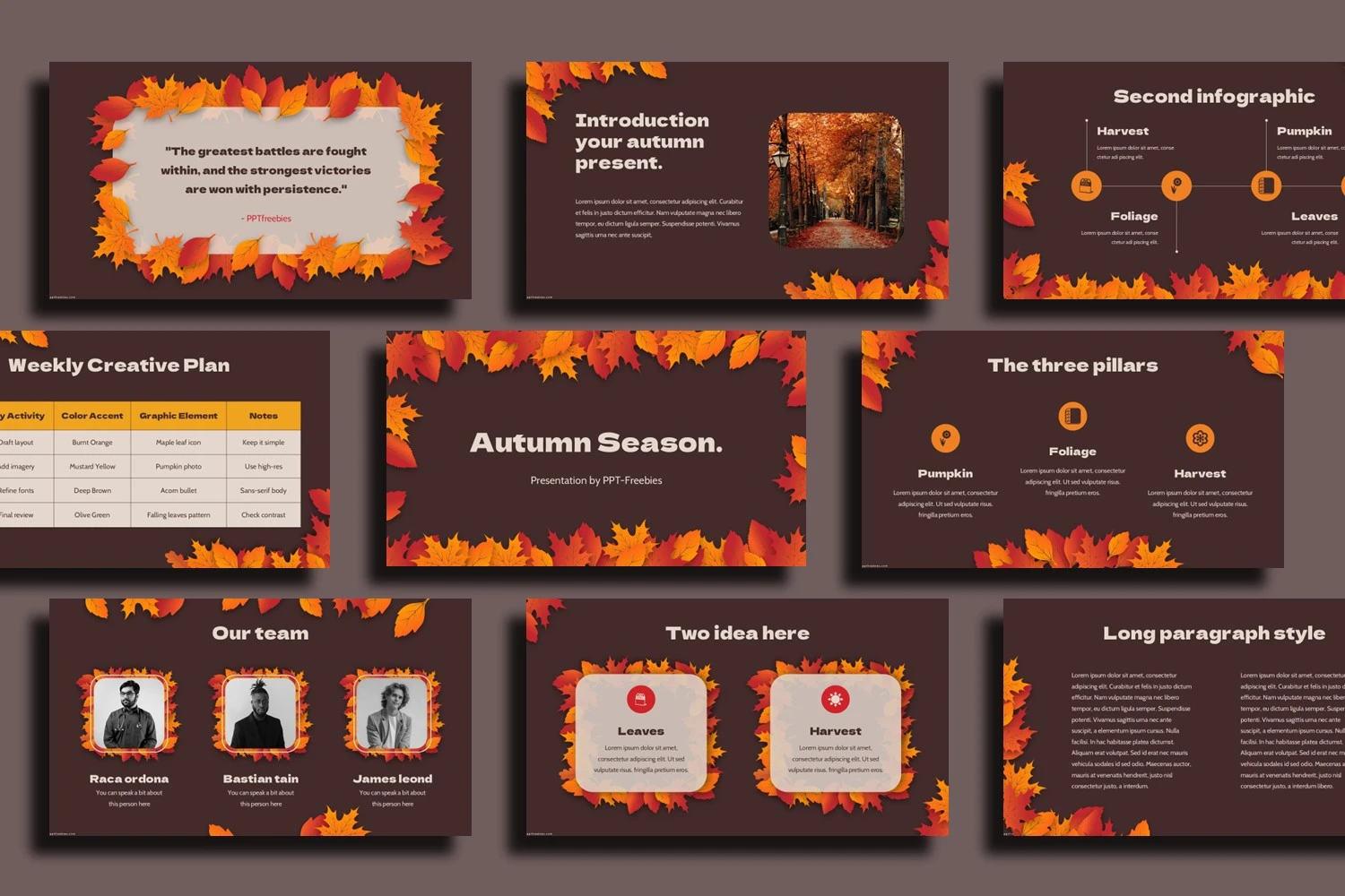Autumn PowerPoint Template