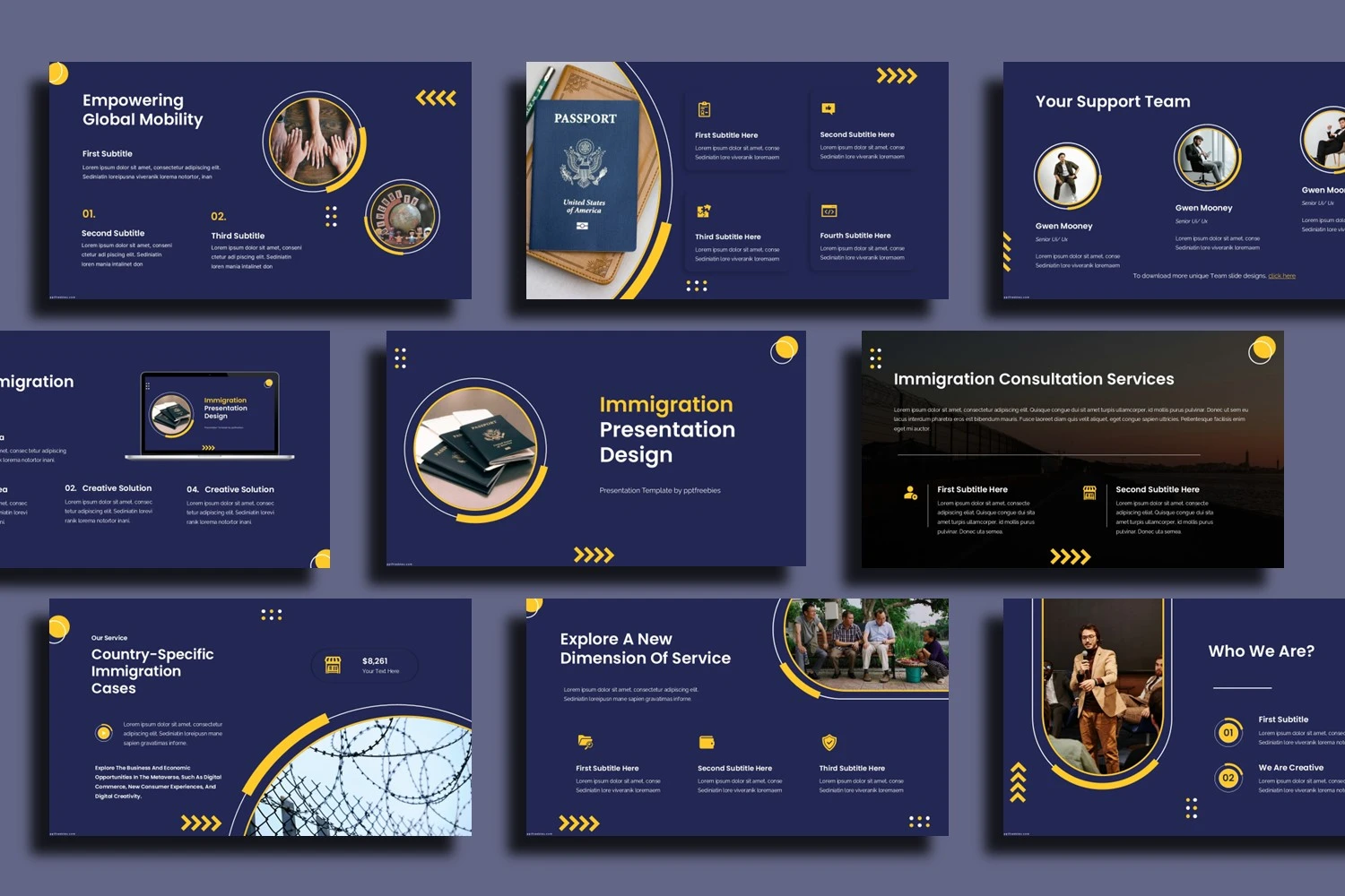 Immigration PowerPoint Template