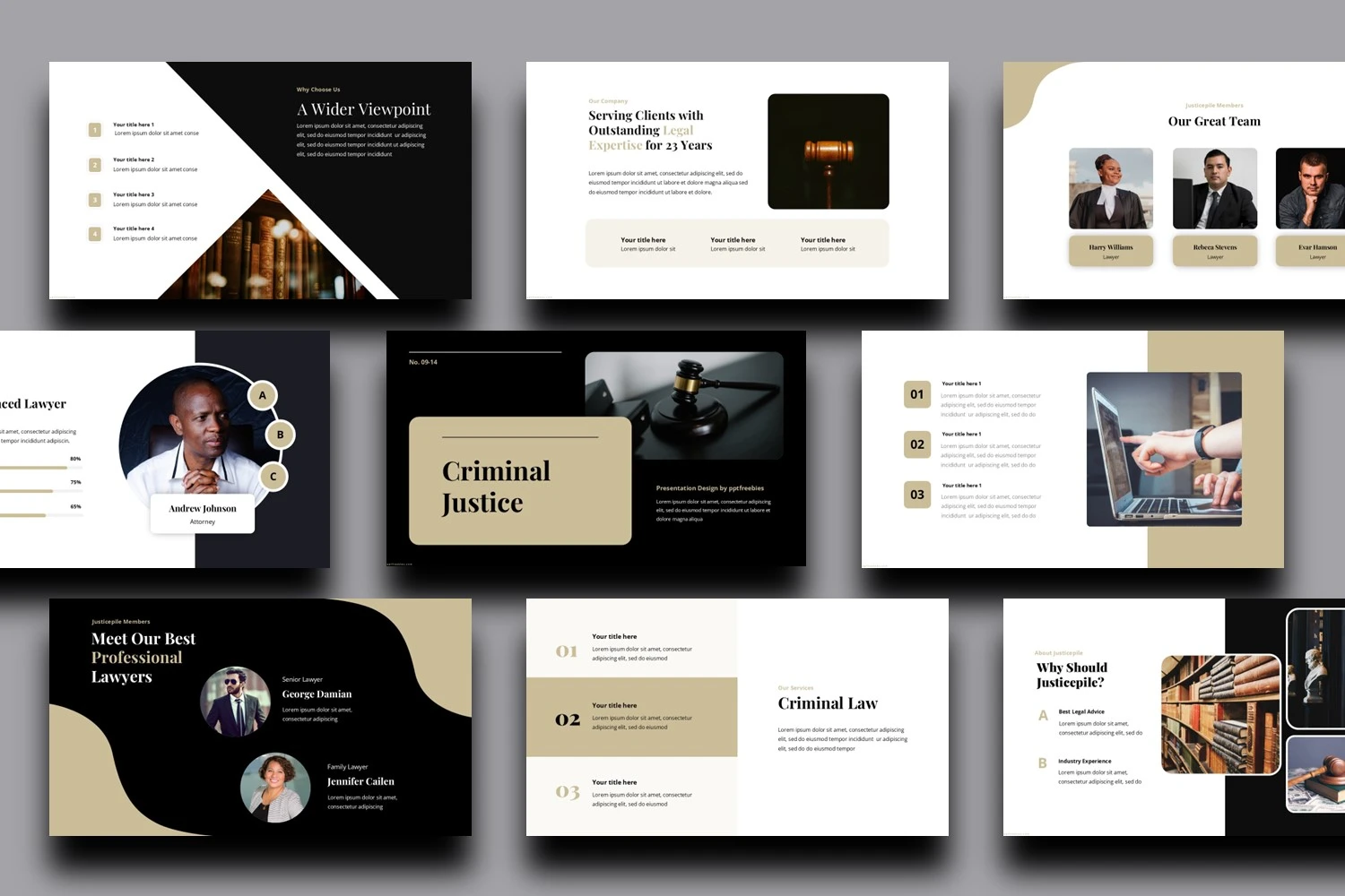 criminal justice powerpoint template