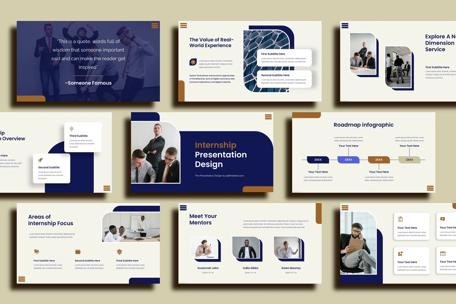 Internship PowerPoint Template