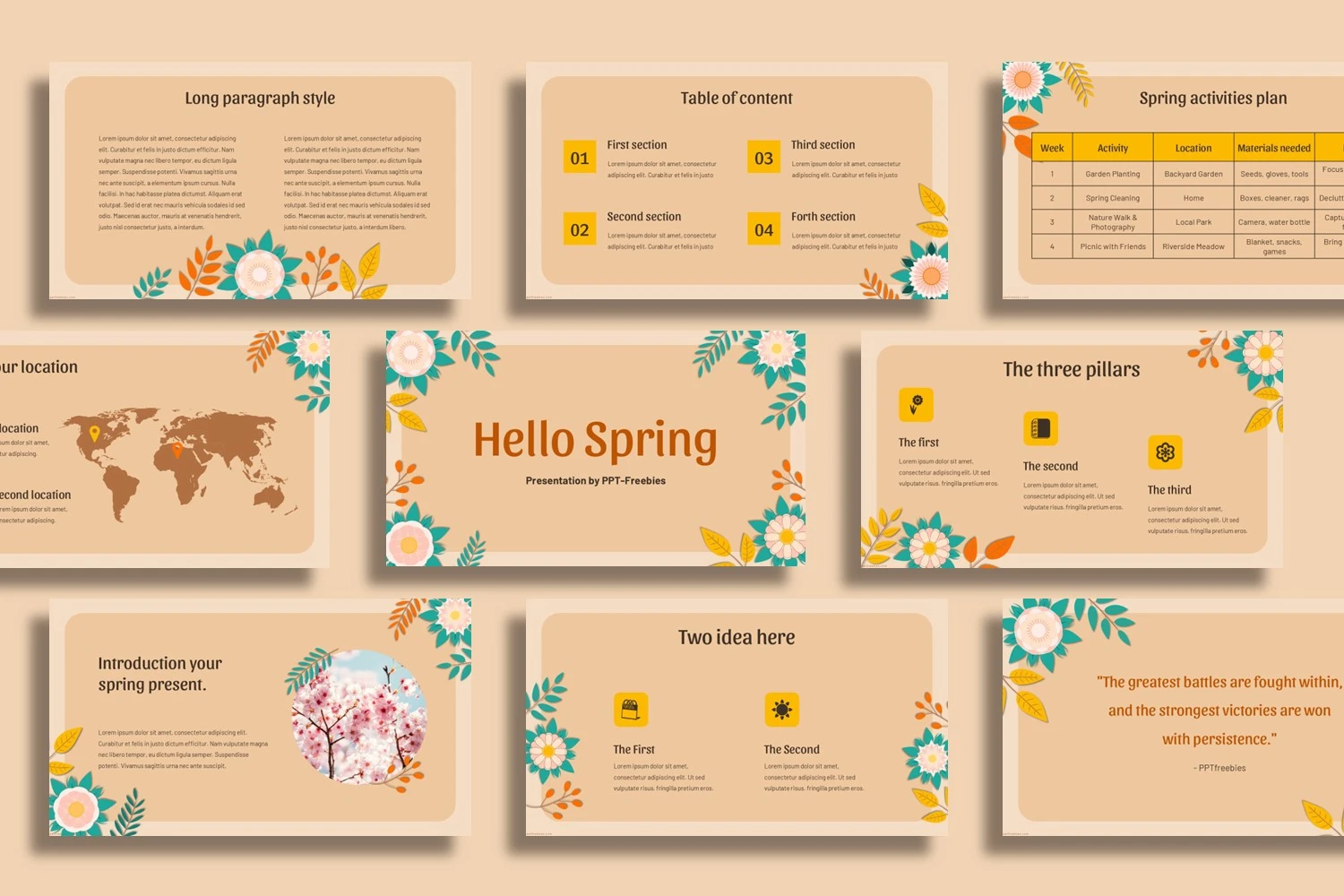 Spring PowerPoint Template