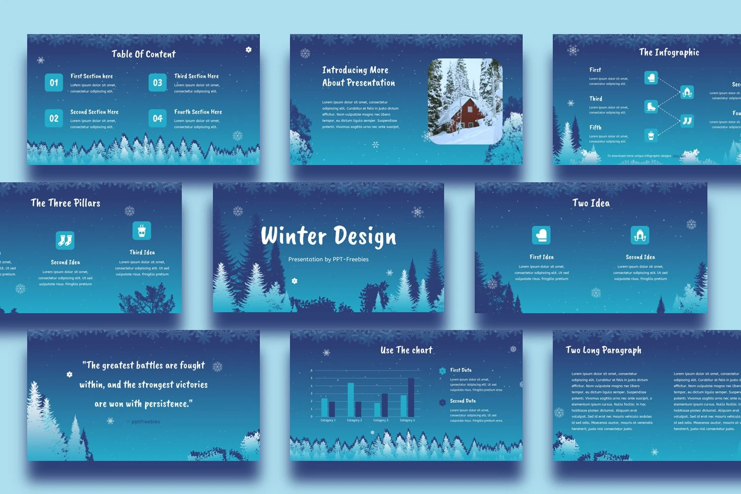 winter powerpoint template