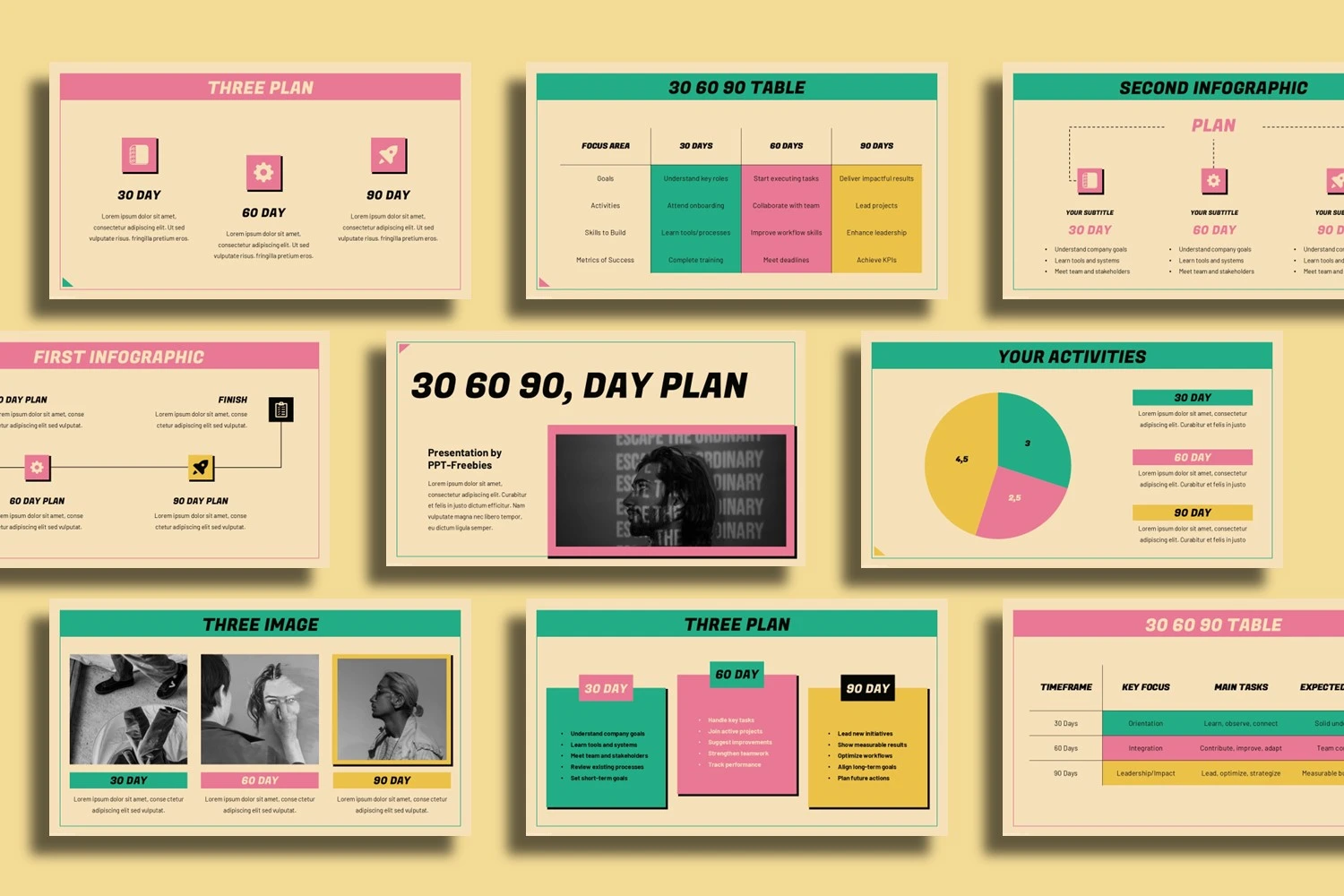 Free 30 60 90 Day Plan Template PowerPoint