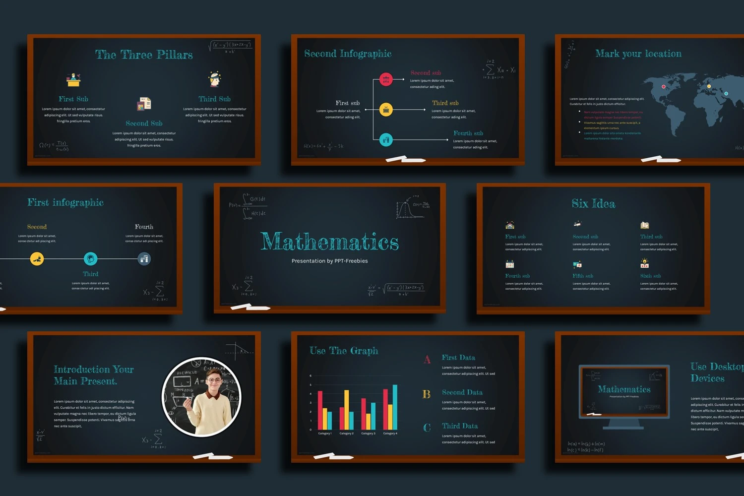 Mathematics PowerPoint Template Free Download
