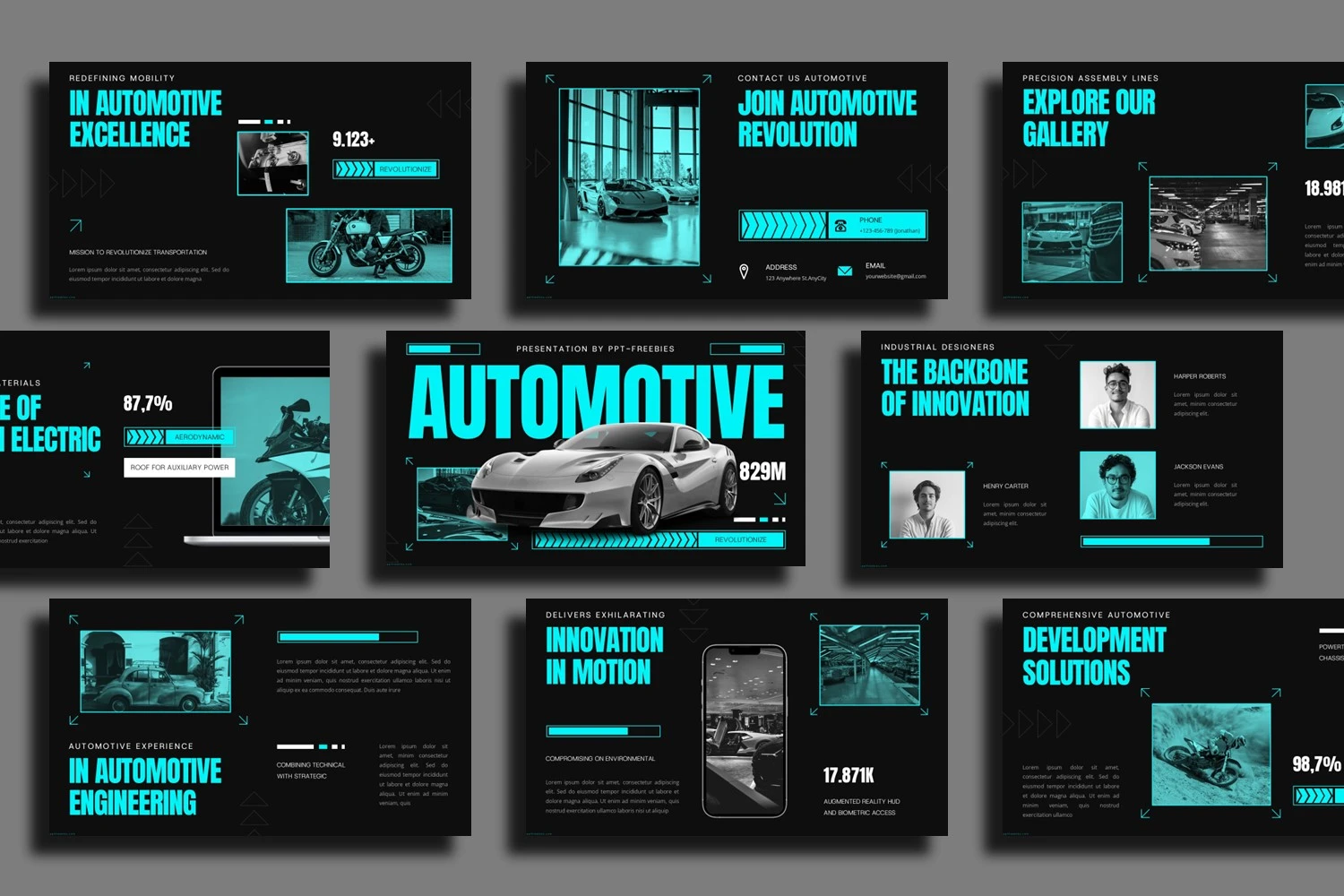 Free Automotive Industry PowerPoint Template