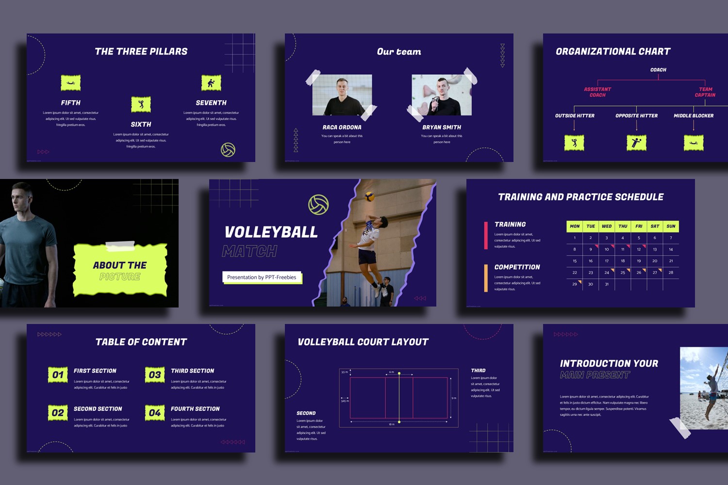 Volleyball PowerPoint Template