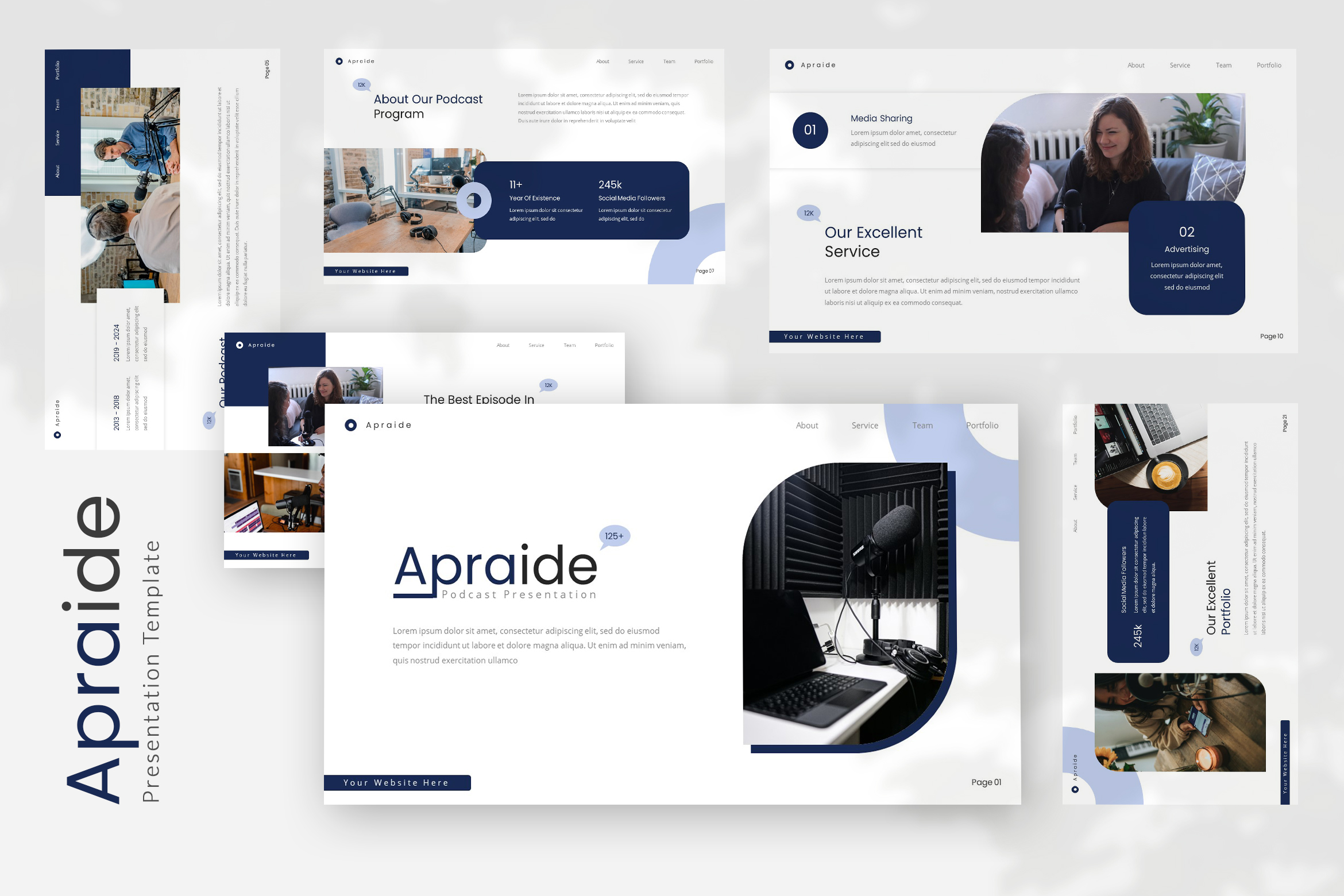 Apraide Podcast Presentation Template
