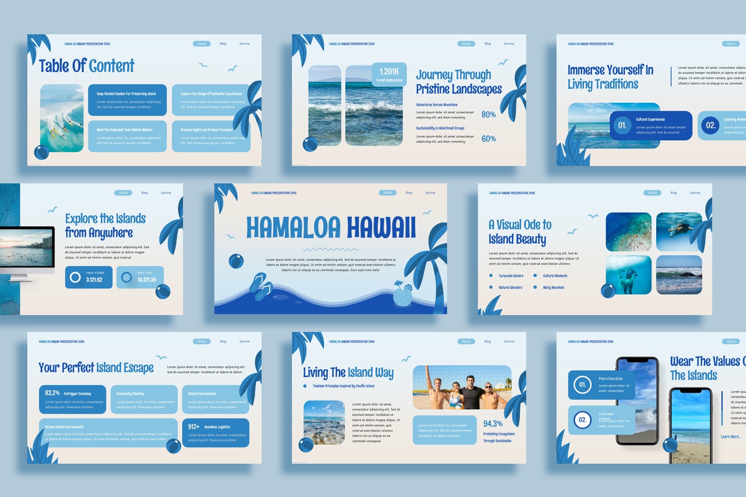 Hawaii PowerPoint Template