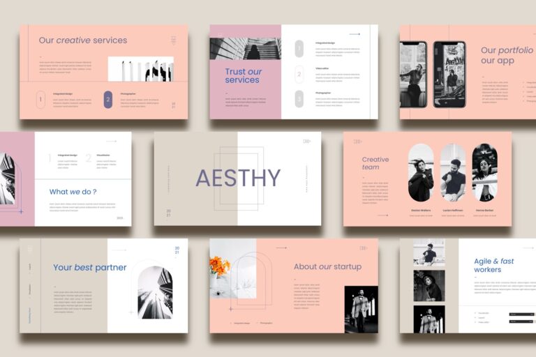 Aesthetic Presentation Template - Aesthy