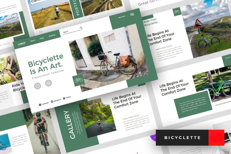 Bicyclette Bicycle Presentation Template