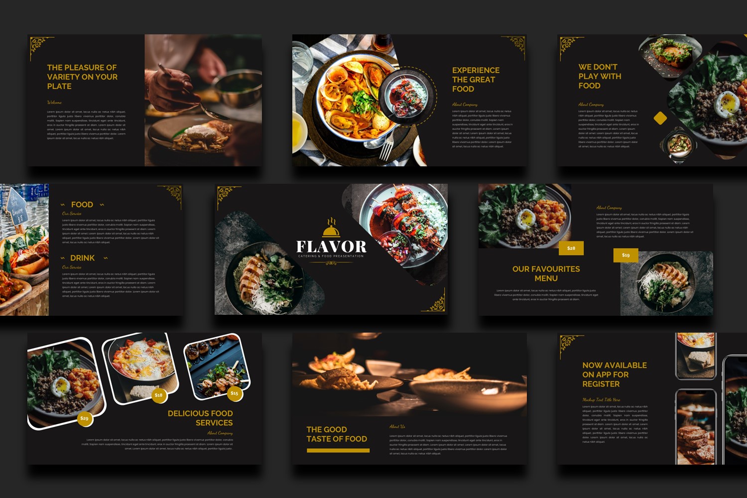 Catering Presentation Template - Flavor