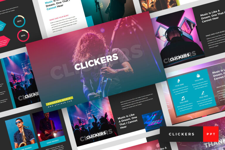 Clickers Music Band Presentation Template
