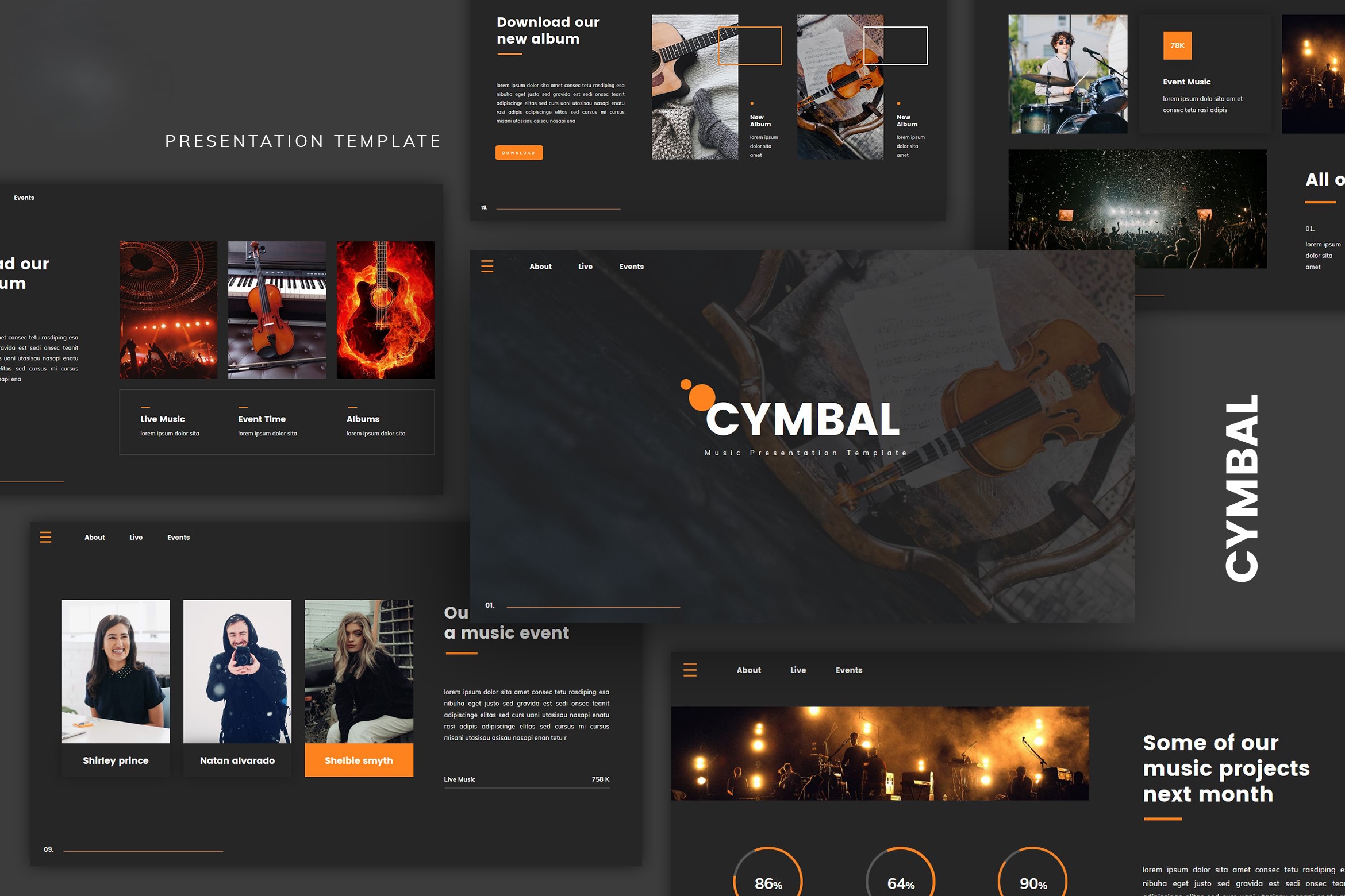 Cymbal - Music Concert Presentation Template