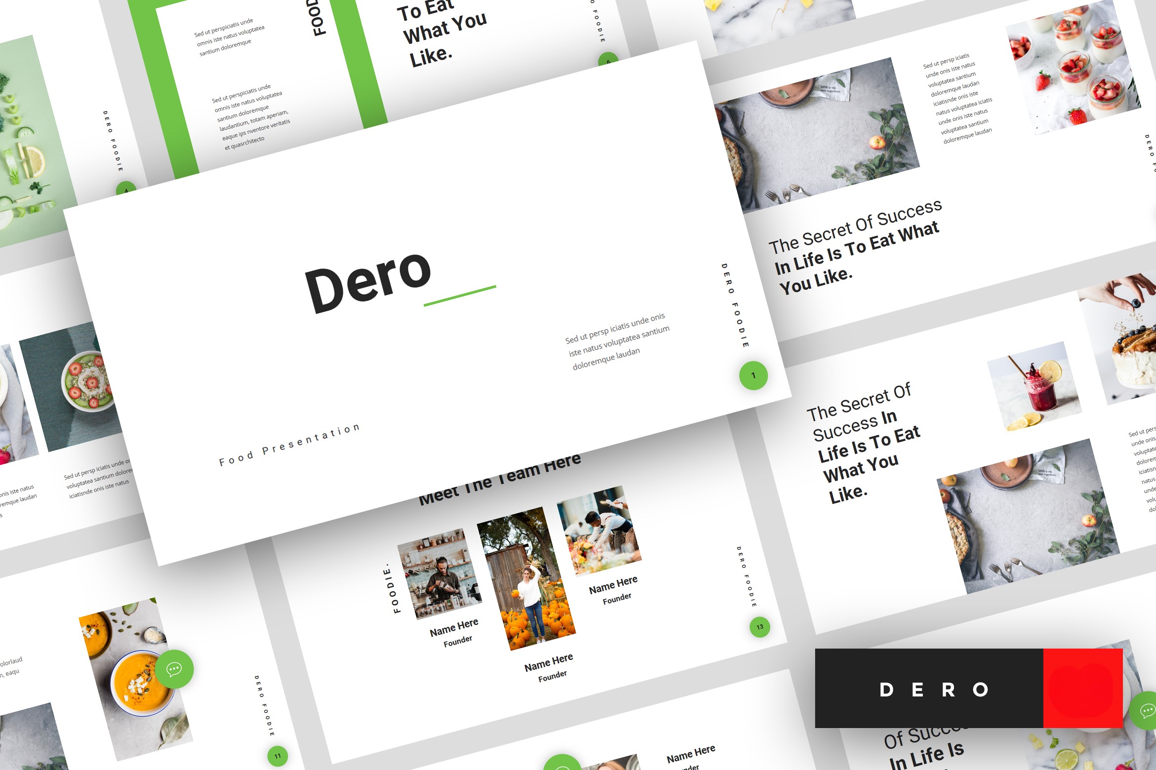 Dero Organic Food PowerPoint Template