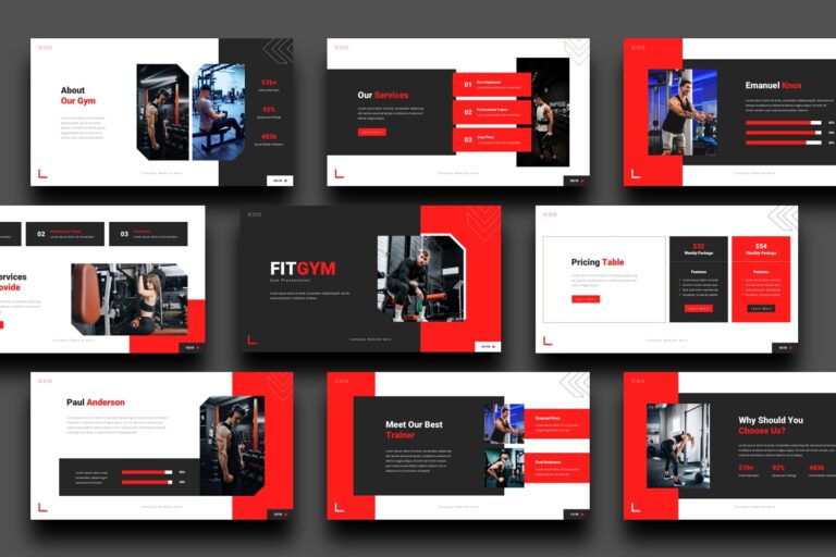 Gym Presentation Template - Fitgym