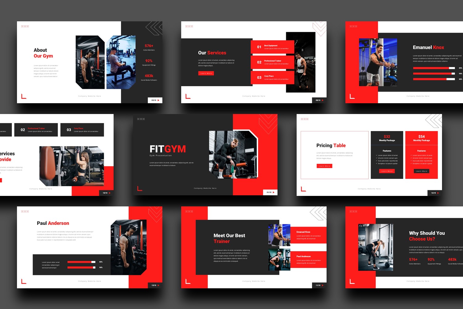 Gym Presentation Template - Fitgym