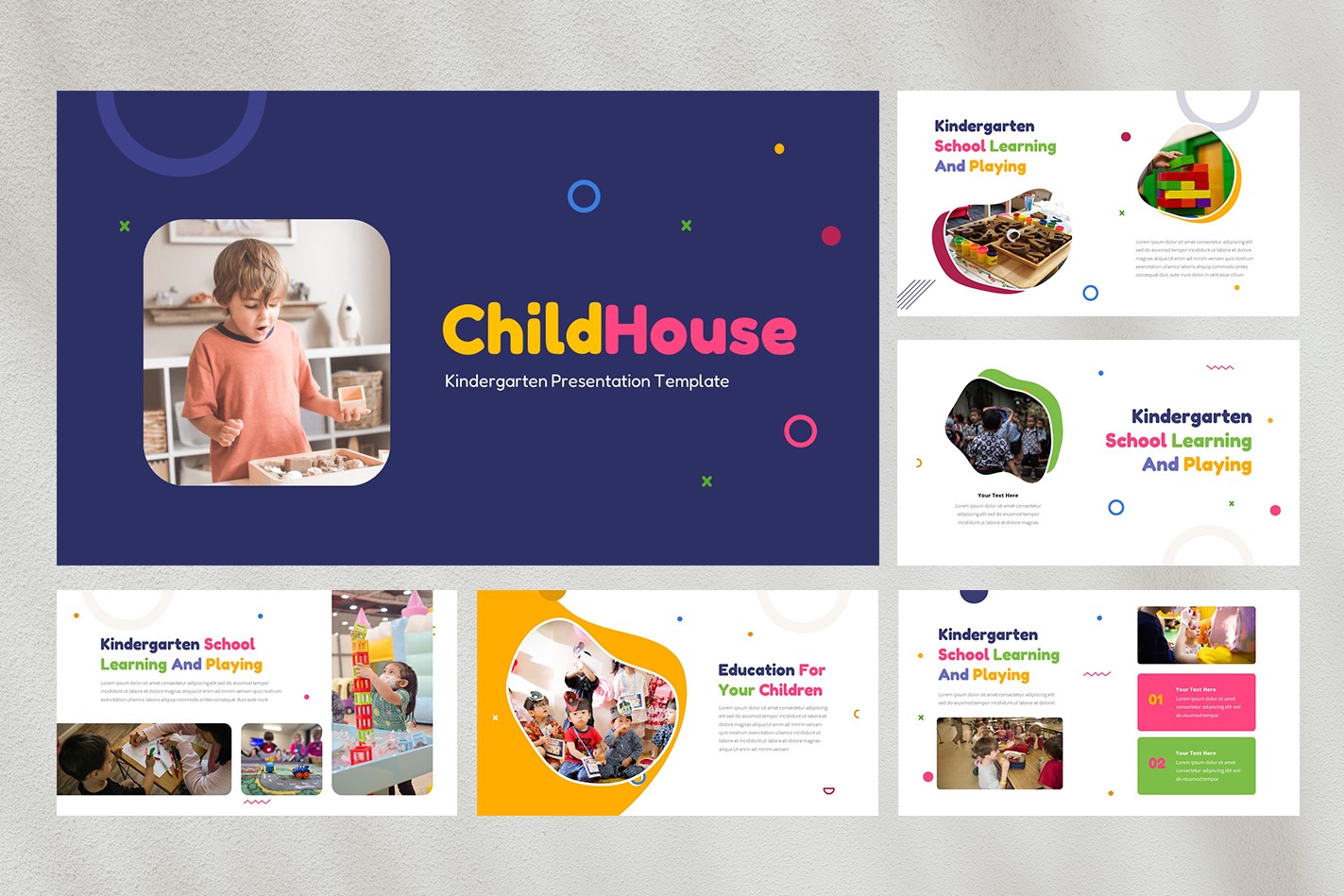 Kindergarten Presentation Template - ChildHouse
