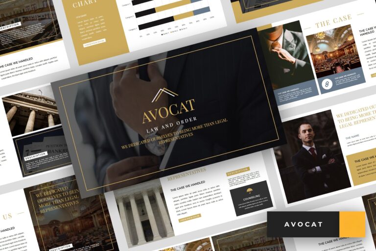Lawyer Presentation Template - Avocat