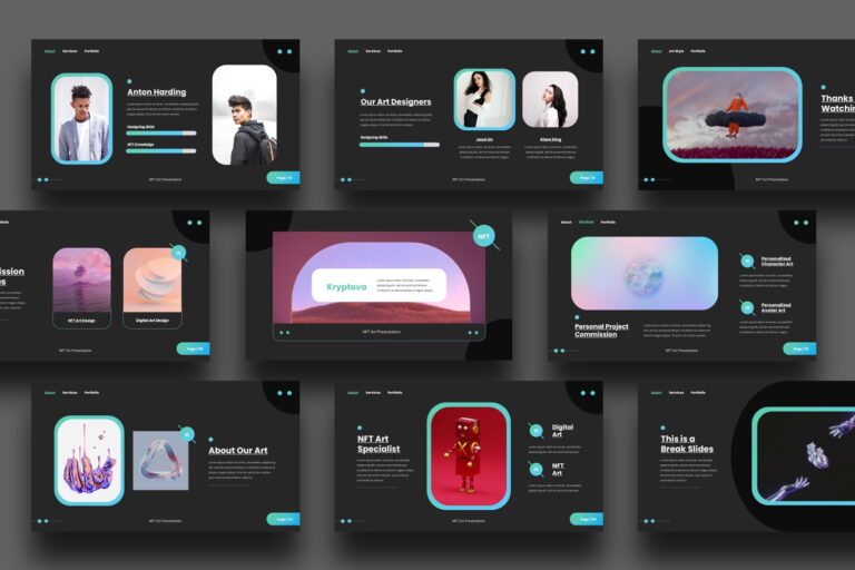 NFT Presentation Template - Kryptova
