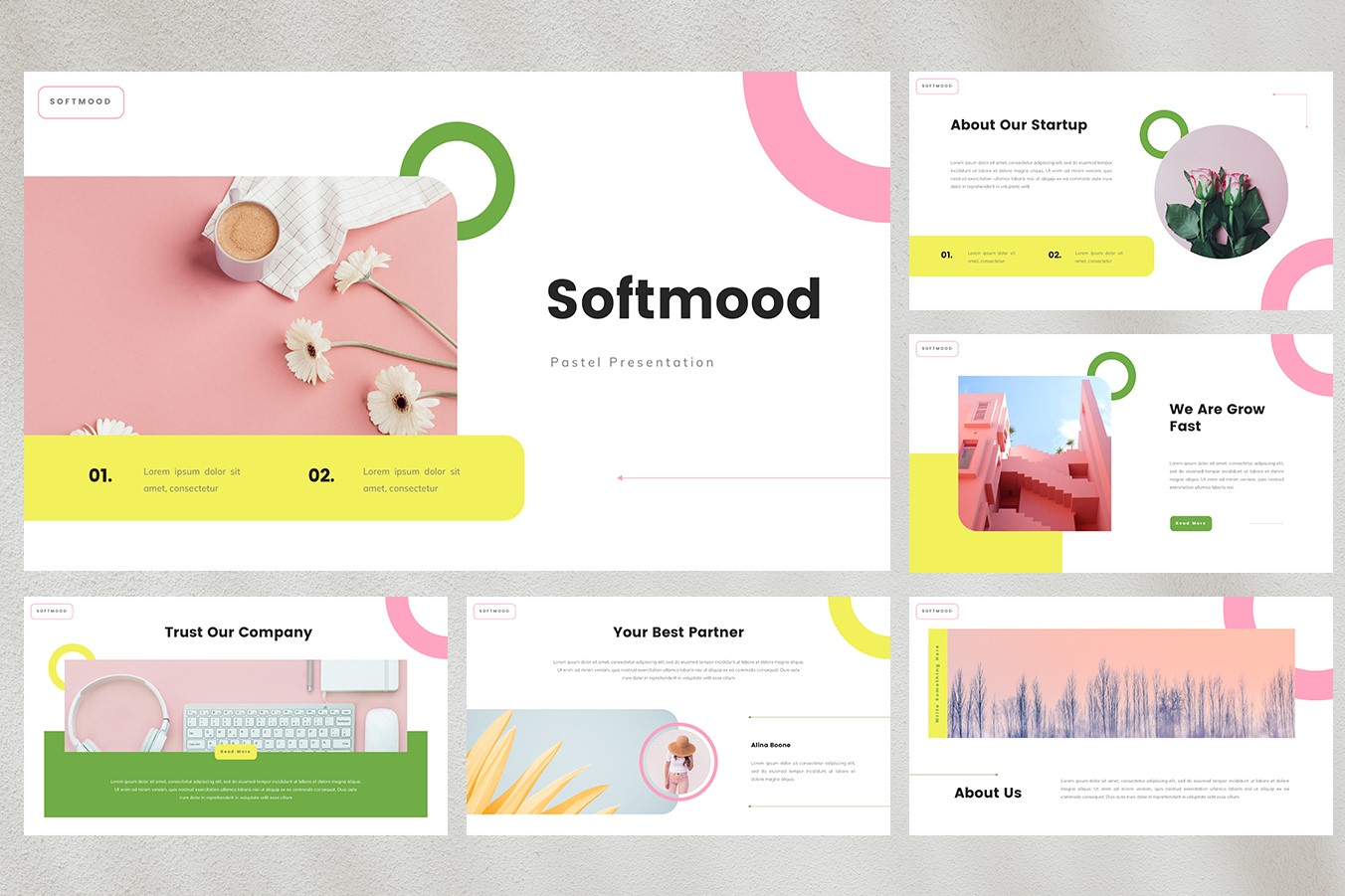 Pastel Presentation Template - SoftMood