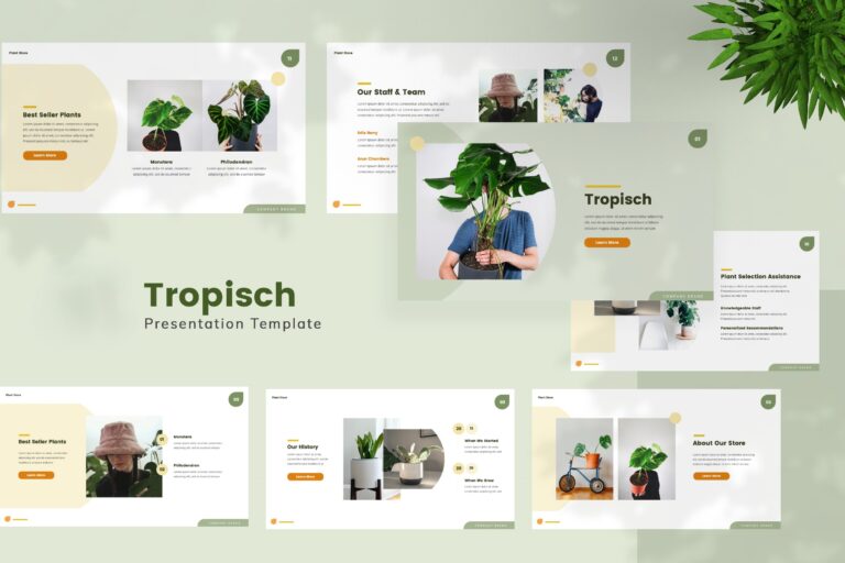 Plant Presentation Template - Tropisch