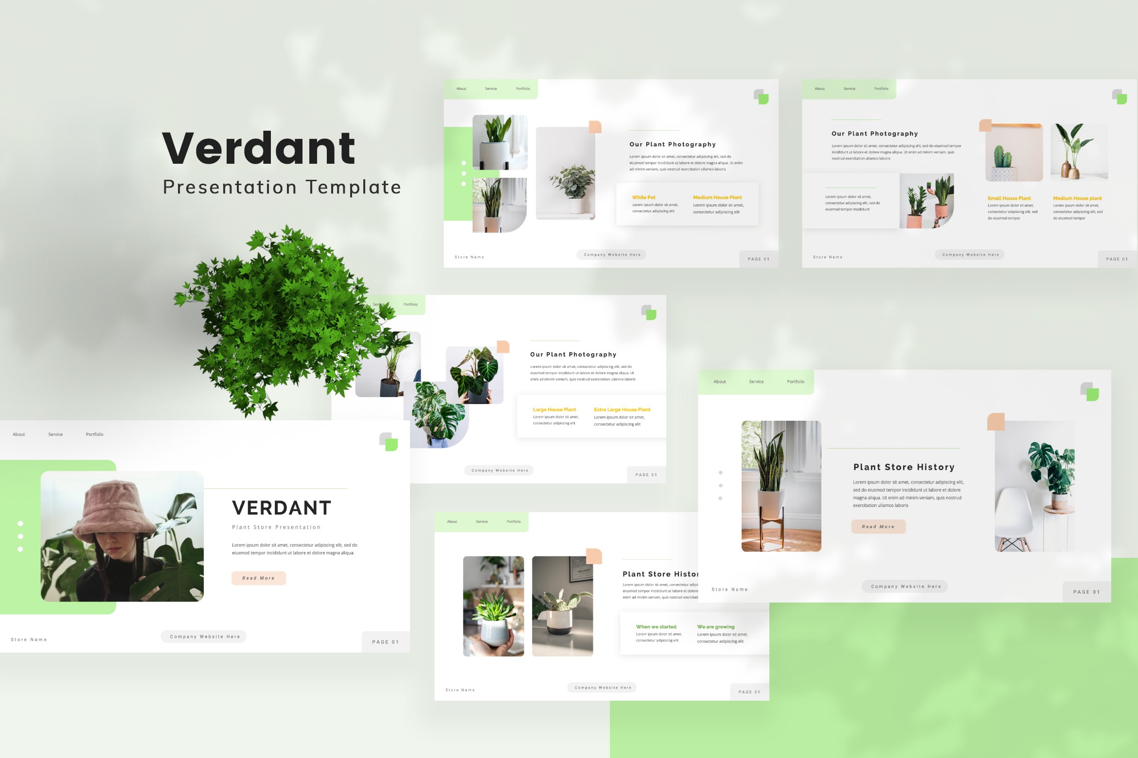 Plant Presentation Template - Verdant