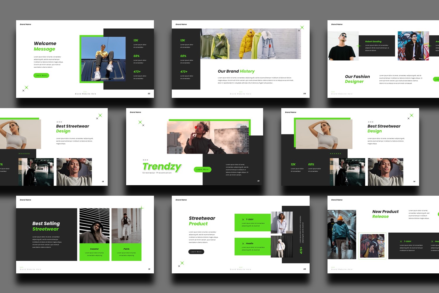 Urban Fashion Presentation Template - Trendzy