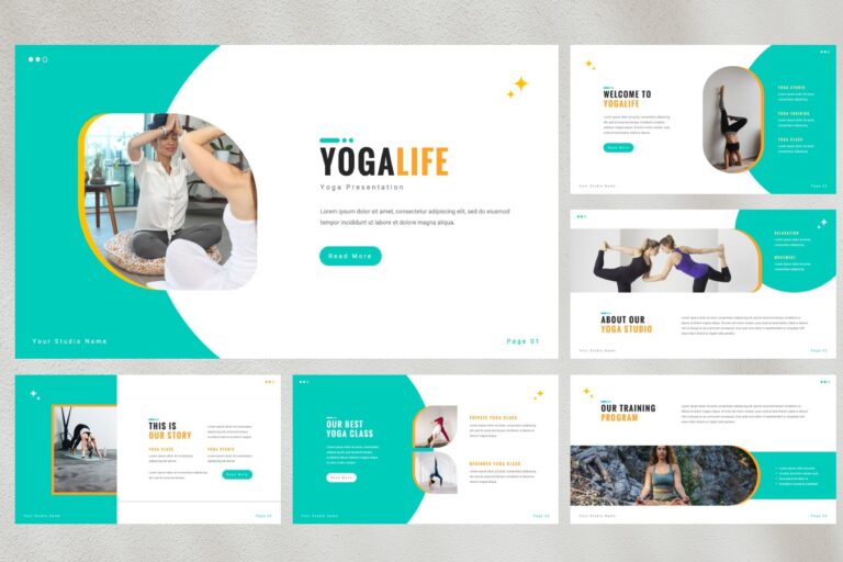 Yoga Presentation Template - Yogalife
