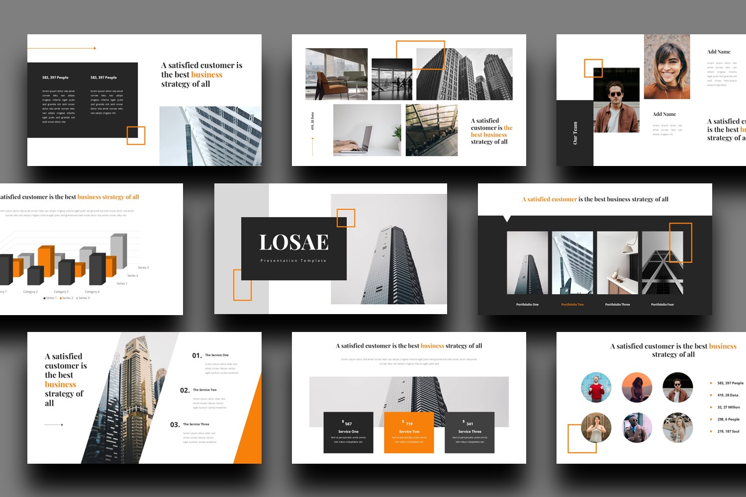 Free Business Presentation Template - Losae