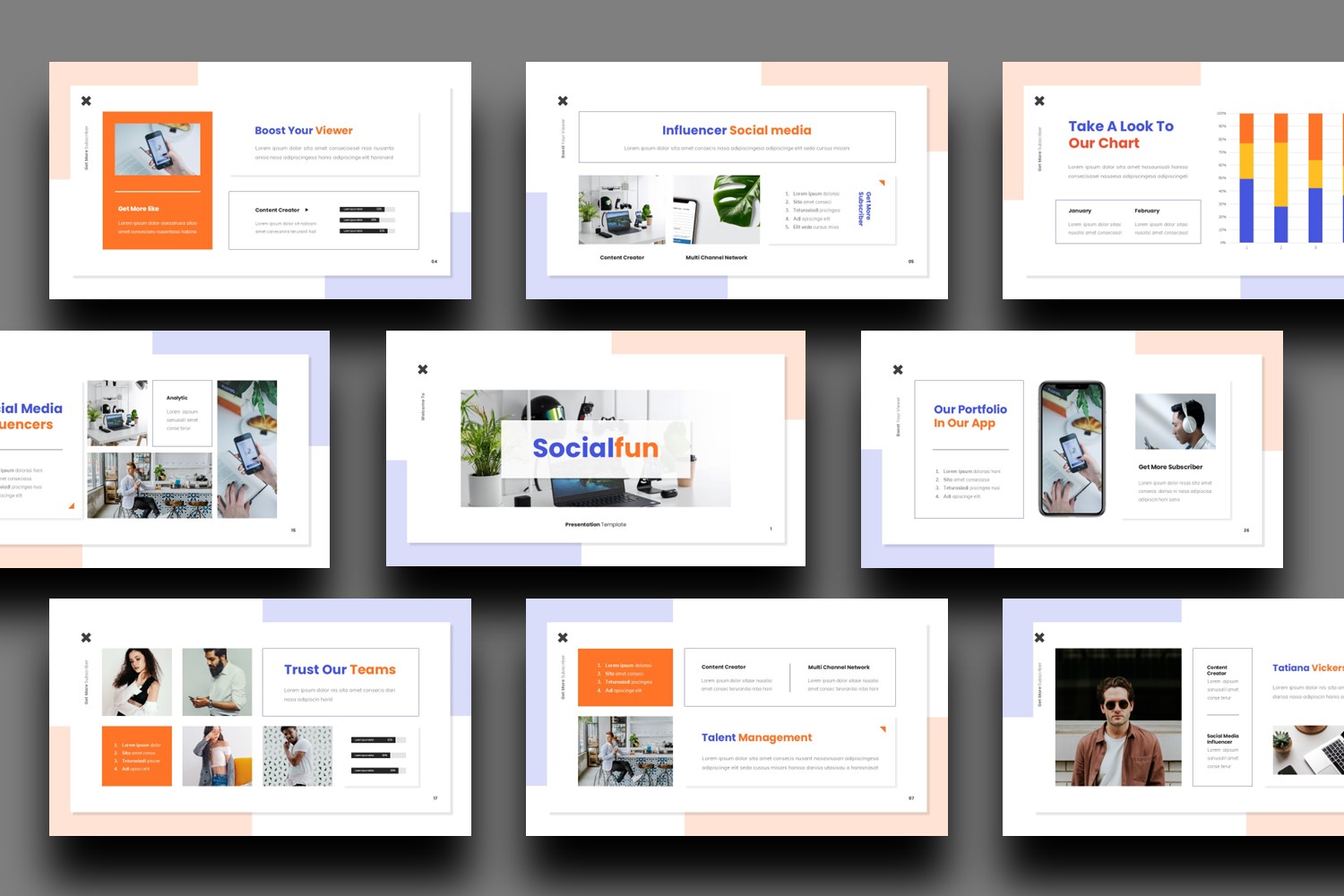 Free Social Media Presentation Template