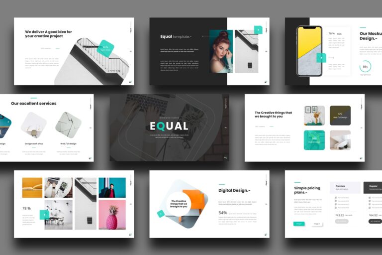 Minimal Presentation Template - Equal