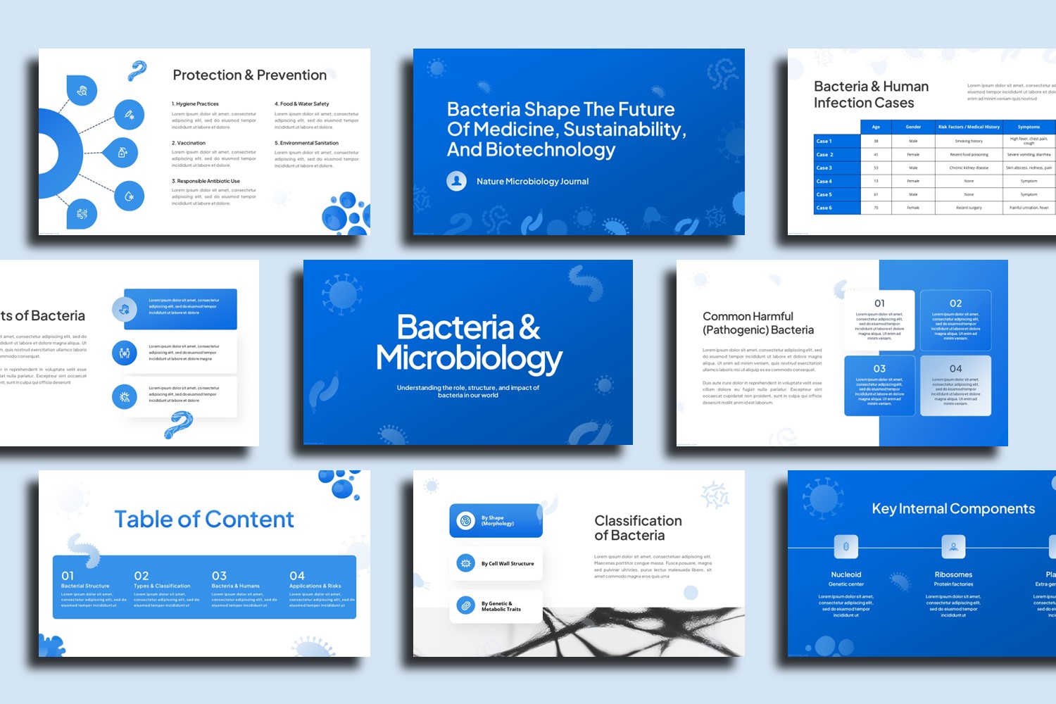 Free Bacteria PowerPoint Template
