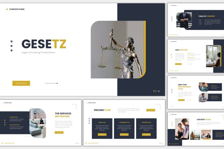 Free Legal Constulting Presentation - Gesetz