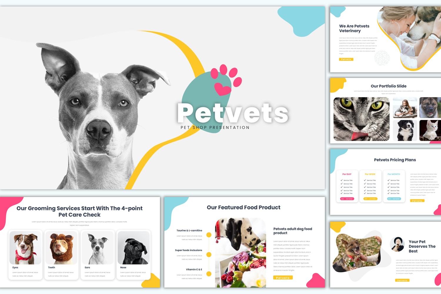 Free Pet Shop Presentation Template - Petvest