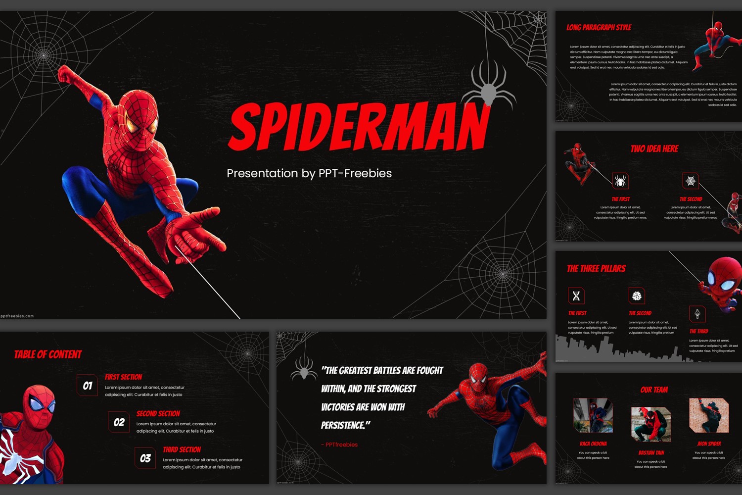 Spiderman PowerPoint Template