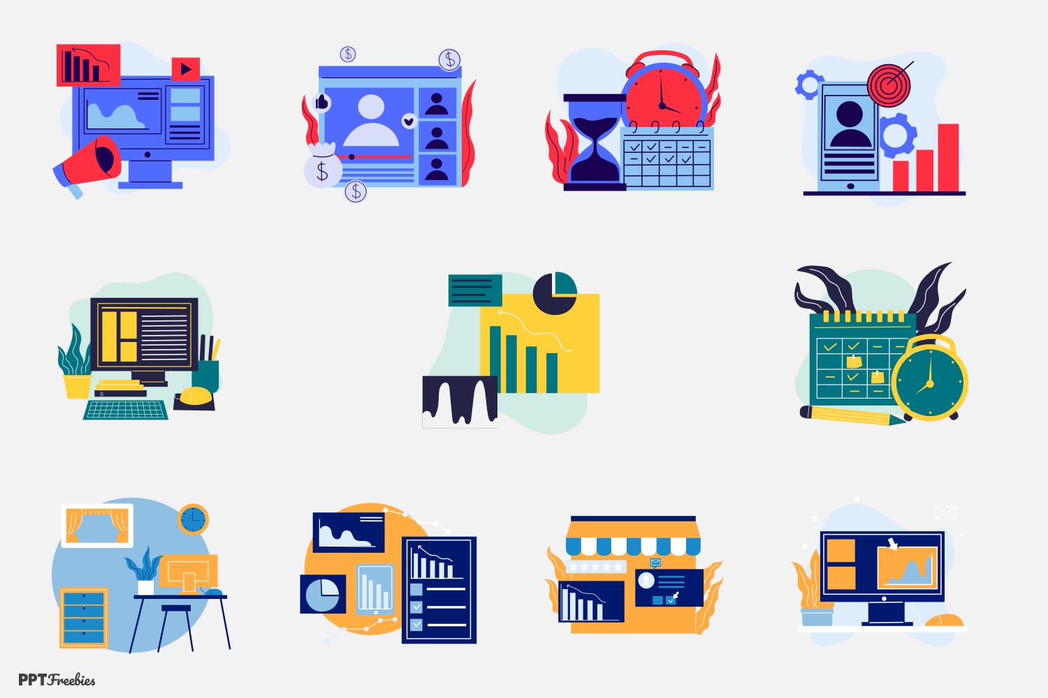 Free Free Marketing Analytics Illustrations