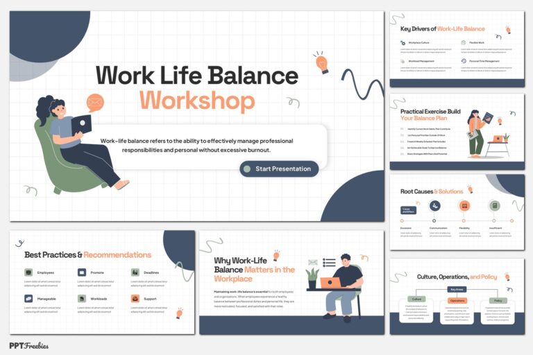 Free Work Life Balance Workshop PowerPoint Template